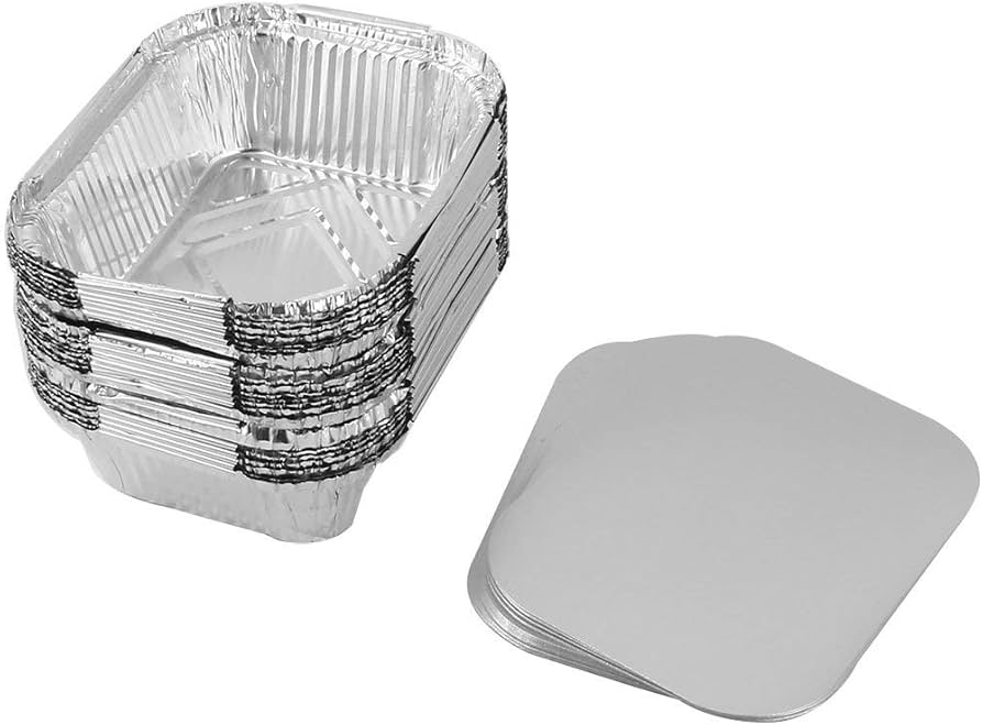 Aluminium Takeaways with cardboard lid (10 pcs)