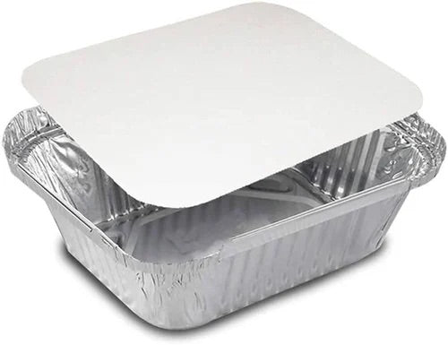 Aluminium Takeaways with cardboard lid (10 pcs)